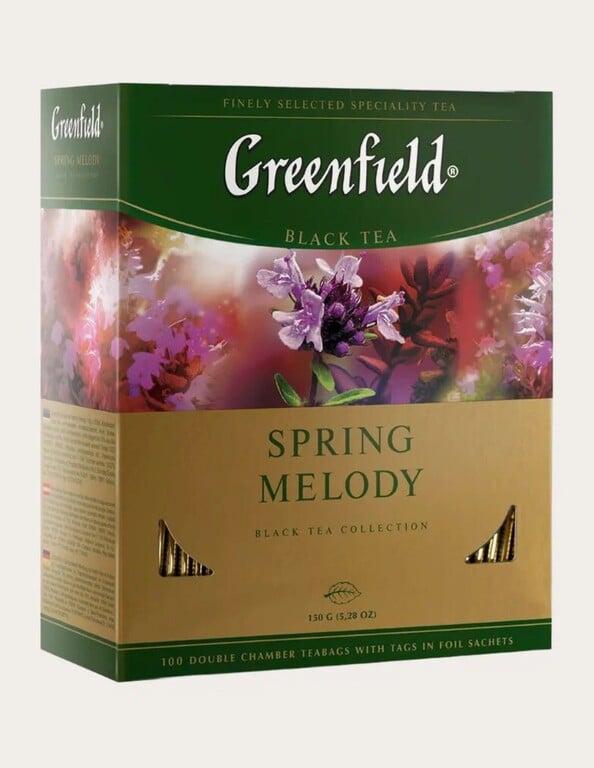 Чай Greenfield Spring Melody черный, пакетированный, 100 шт.