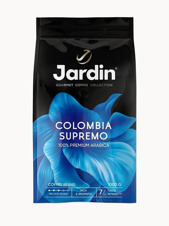 Кофе в зернах Jardin Colombia Supremo, 1 кг. Цена с оплатой я-пей плюс в любимых категориях выбрать 25% на кофе жардин.