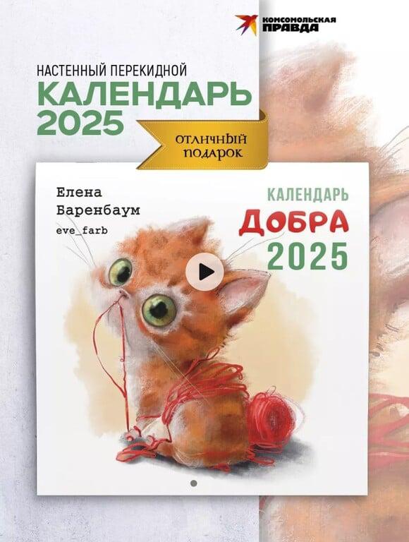 Календарь 2025 настенный перекидной (с WB кошельком)