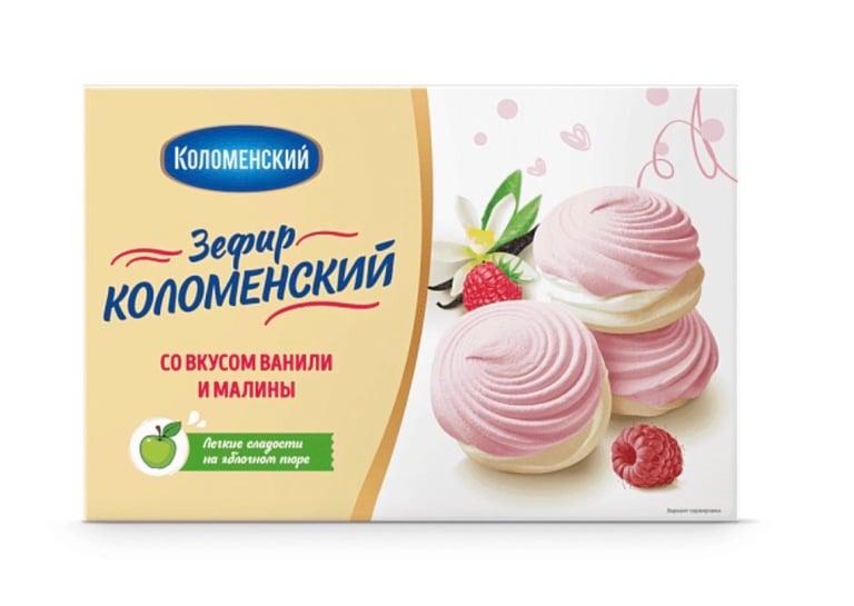 Зефир «Коломенский» со вкусом ванили и малины, 250 гр (с ВБ кошельком)