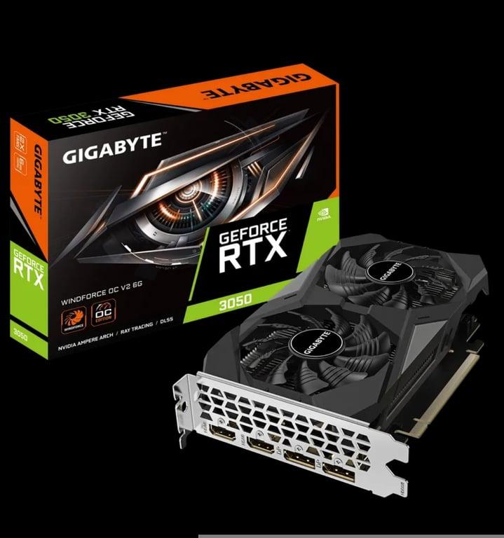 Видеокарта Gigabyte RTX 3050 6 ГБ RTL (GV-N3050WF2OCV2-6GD)